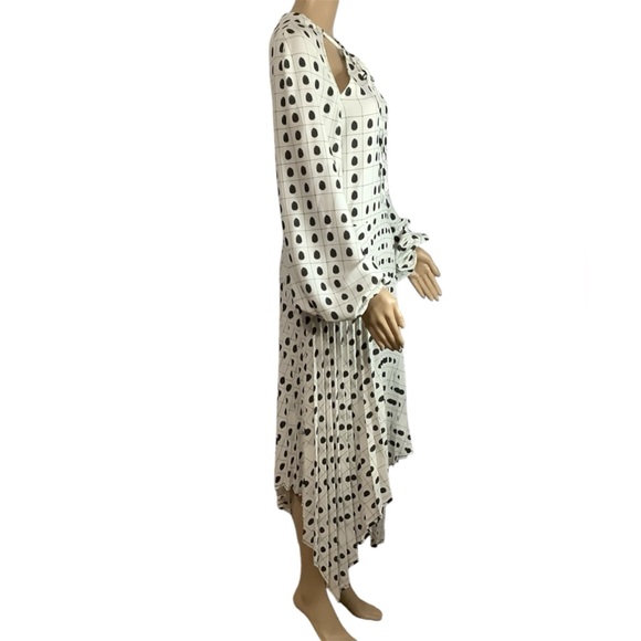 Thebe Magugu Fingerprint Neck-Cutout MIDI Dress Size M ( W331) - Picture 6 of 10